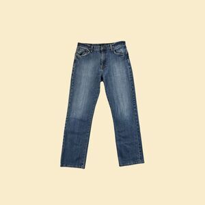 90s/Y2K Lucky Brand size 34 denim pants, vintage mens straight leg blue jeans